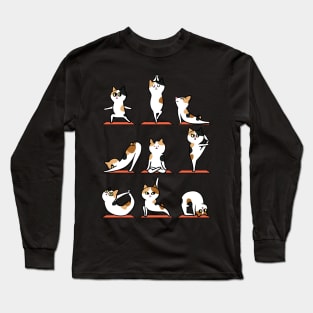 Japanese Bobtail Yoga Long Sleeve T-Shirt